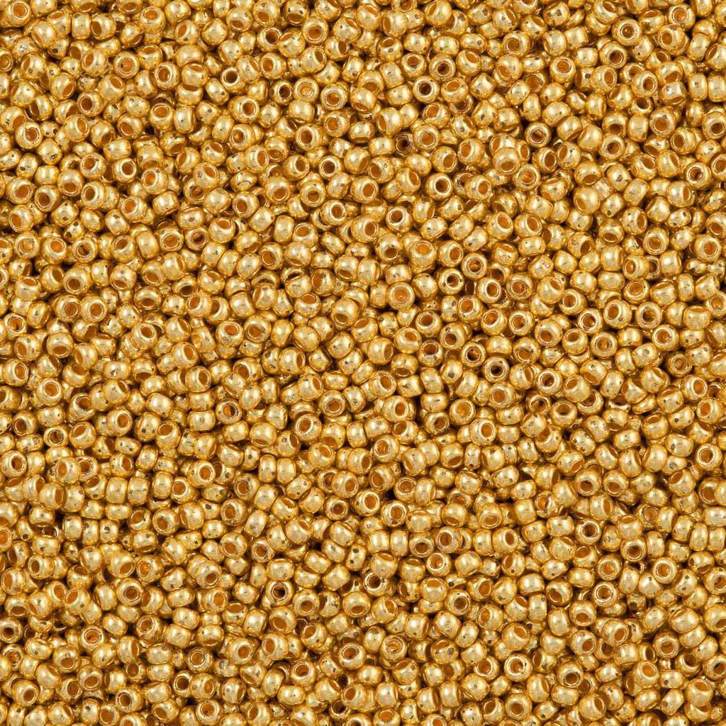 Czech Seed Bead 11/0 Metallic Gold (18581)