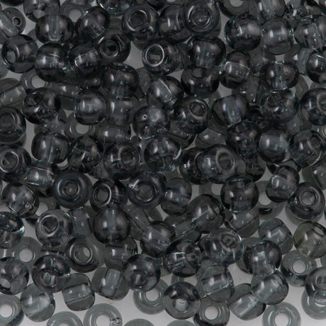 Czech Seed Bead 11/0 Crystal Black Copper Lined 2-inch Tube (38149)