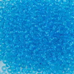 Czech Seed Bead 11/0 Transparent Aqua 50g (60010)