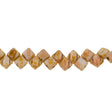 40 Czech Glass 5mm Two Hole Silky Beads Alabaster White Travertin (02010TV)