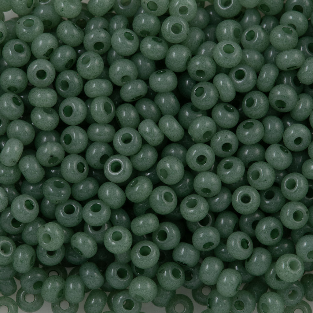 Czech Seed Bead 6/0 Solgel Jade Opal 50g (02663)