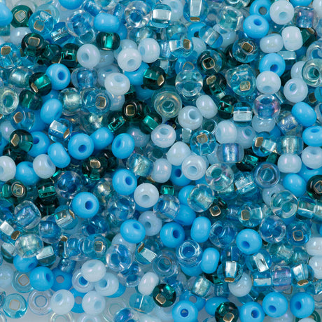Czech Seed Bead 6/0 Key Lime Mix 2-inch Tube (19213)
