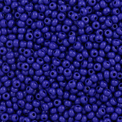 Czech Seed Bead 6/0 Opaque Blue 2-inch Tube (33060)