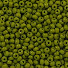 Czech Seed Bead 6/0 Opaque Olive 50g (53430)