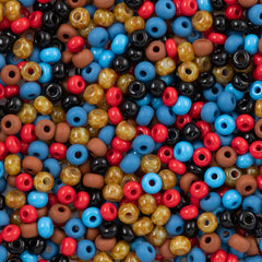 Czech Seed Bead 6/0 Cherokee Mix 20g Tube (MIX27)