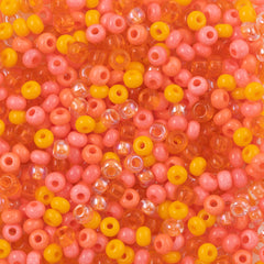 Czech Seed Bead 6/0 Creamsicle Mix 20g Tube (19232)