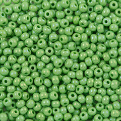 Czech Seed Bead 6/0 Pale Green AB 20g Tube (54310)