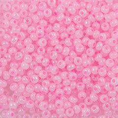 Preciosa Seed Bead 6/0 Pink Ceylon AB (57573)