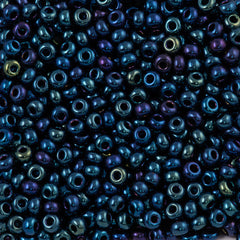 Czech Seed Bead 6/0 Blue Iris 20g Tube (59135)