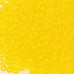Czech Seed Bead 6/0 Yellow Transparent 20g Tube (80010)