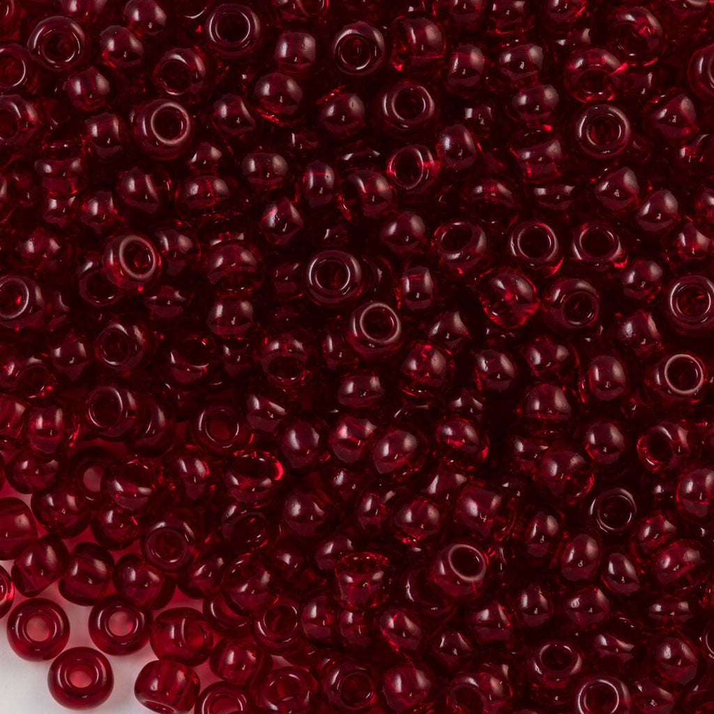 Czech Seed Bead 6/0 Transparent Garnet 50g (90120)