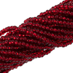 Czech Seed Bead 6/0 Copper Lined Garnet (99090)