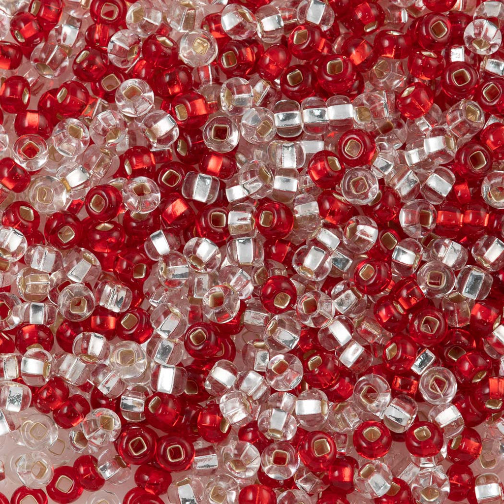 Preciosa Seed Bead 6/0 Rubies & Diamond Mix (MIX34)