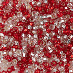 Preciosa Seed Bead 6/0 Rubies & Diamond Mix (MIX34)