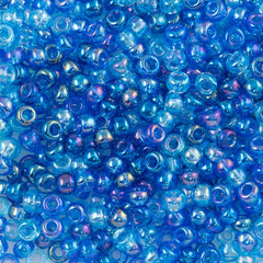 Czech Seed Bead 6/0 Aqua AB Mix 20g Tube (MIX39)