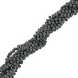 90 Czech 6x4mm Tear Drop Pink Luster Turquoise Beads (63130PT)
