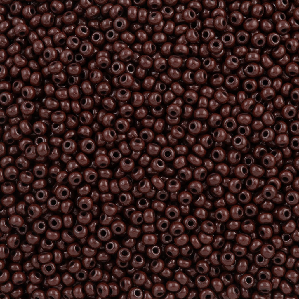 Czech Seed Bead 8/0 Opaque Dark Brown 50g (13780)