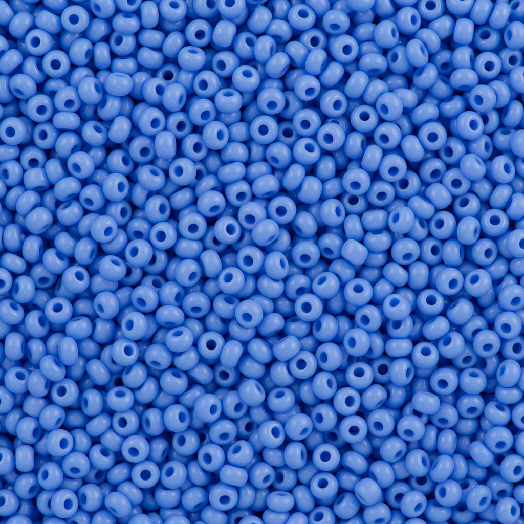 Czech Seed Bead 8/0 Opaque Pale Blue 2-inch Tube (33020)