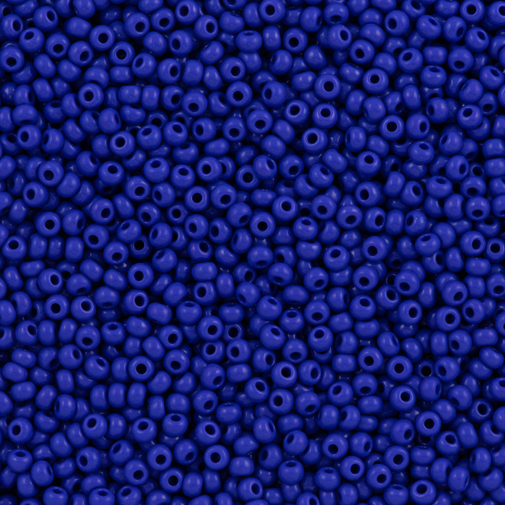 Czech Seed Bead 8/0 Opaque Blue 2inch Tube (33060) Aura Crystals, LLC