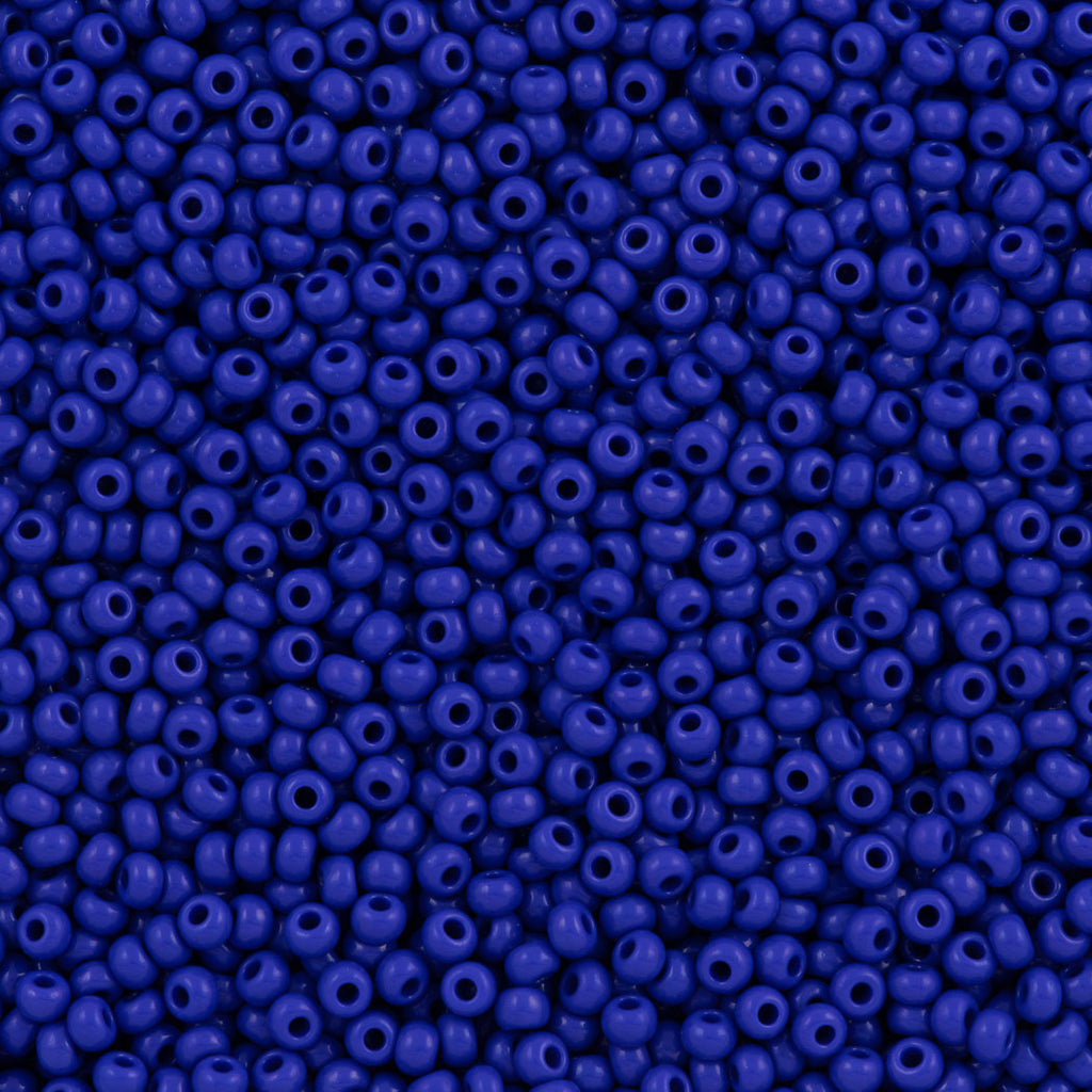 Czech Seed Bead 8/0 Opaque Blue 2-inch Tube (33060)