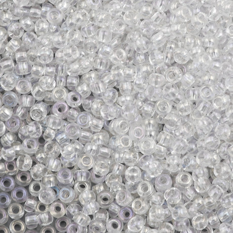Preciosa Czech Seed Bead 8/0 Crystal AB (58205)