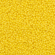 Czech Seed Bead 8/0 Opaque Yellow Luster 2-inch Tube (88110)