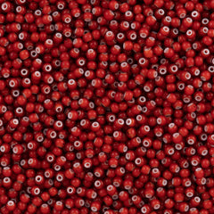 Czech Seed Bead 8/0 Opaque Cornelian Red 50g (93730)