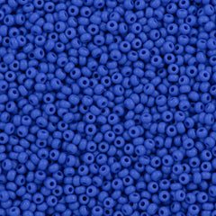 Czech Seed Bead 8/0 Opaque Medium Blue 2-inch Tube (33040)