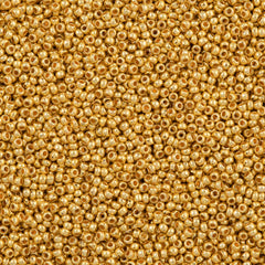 Czech Seed Bead 8/0 Metallic Gold 50g (18581)