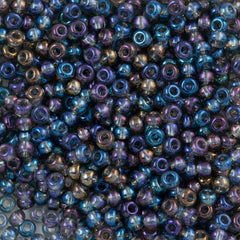 Czech Seed Bead 8/0 Black Diamond AB 22g Tube (41010)