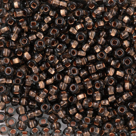 Czech Seed Bead 8/0 Black Diamond Silver Lined 2-inch Tube (47010)