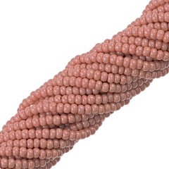 Czech Seed Bead 8/0 Opaque Rose Luster 2-inch Tube (78030)
