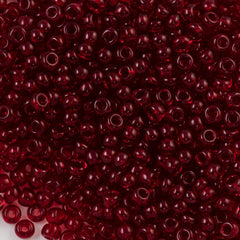 Preciosa Czech Seed Bead 8/0 Transparent Garnet (90120)