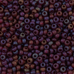 Preciosa Seed Bead 8/0 Garnet Matte AB 22g Tube (91120M)