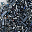 Czech Seed Bead Assorted Black Diamond Mix 20g Tube