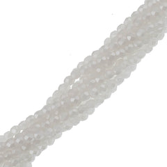 100 Czech Fire Polished 4mm Round Bead Metal Luster Crystal (S24C00030)