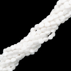 100 Czech Pinch Beads White (02020)