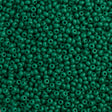 Czech Seed Bead 11/0 Opaque Mid Green 2-inch Tube (53240)