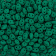 Super Duo 2x5mm Two Hole Beads Neon Emerald (25128)