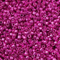25g Miyuki Delica Seed Bead 11/0 Galvanized Hot Pink DB425