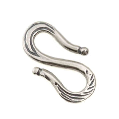 Decorative S Hook Link Sterling Silver 20x12mm