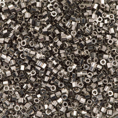 Miyuki Hex Cut Delica seed bead 11/0 Nickel Plated 7g Tube DBC21