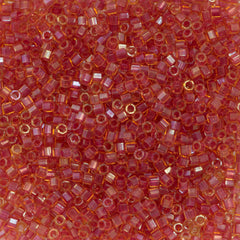 Miyuki Hex Cut Delica Seed Bead 11/0 Strawberry Ice AB 7g Tube DBC62