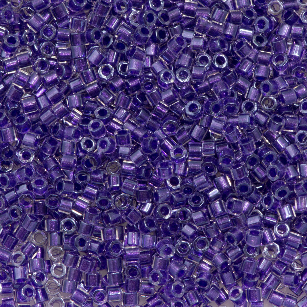 Miyuki Hex Cut Delica seed bead 11/0 Shimmering Purple DBC906