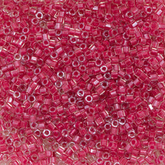 Miyuki Hex Cut Delica Seed Bead 11/0 Inside Dyed Color Dark Pink 7g Tube DBC914
