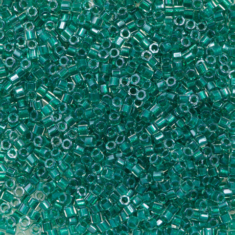 Miyuki Hex Cut Delica Seed Bead 11/0 Inside Dyed Color Teal 7g Tube DB ...