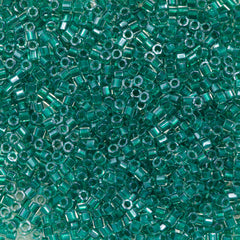 Miyuki Hex Cut Delica Seed Bead 11/0 Inside Dyed Color Teal 7g Tube DBC918