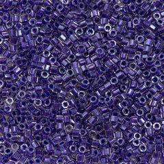 Miyuki Hex Cut Delica Seed Bead 11/0 Inside Dyed Color Dark Purple 7g Tube DBC923