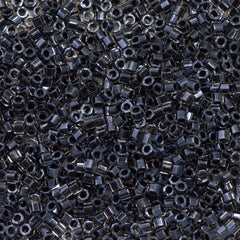 Miyuki Hex Cut Delica Seed Bead 11/0 Inside Dyed Color Dark Smoke 7g Tube DBC925