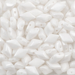 Gemduo Bead 8x5mm Pearl Shine White 2-Inch Tube (24001)